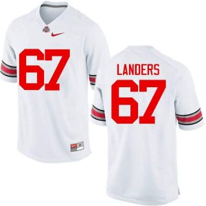 NCAA Ohio State Buckeyes Men's #67 Robert Landers White Nike Football College Jersey GFK8045YB